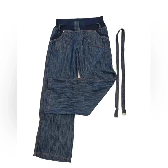 Cashcara Wide Straight  Leg Cotton Blend Pants Size 12 - Picture 7 of 9